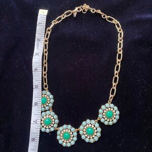 J.Crew | Rosette Mint Statement Necklace